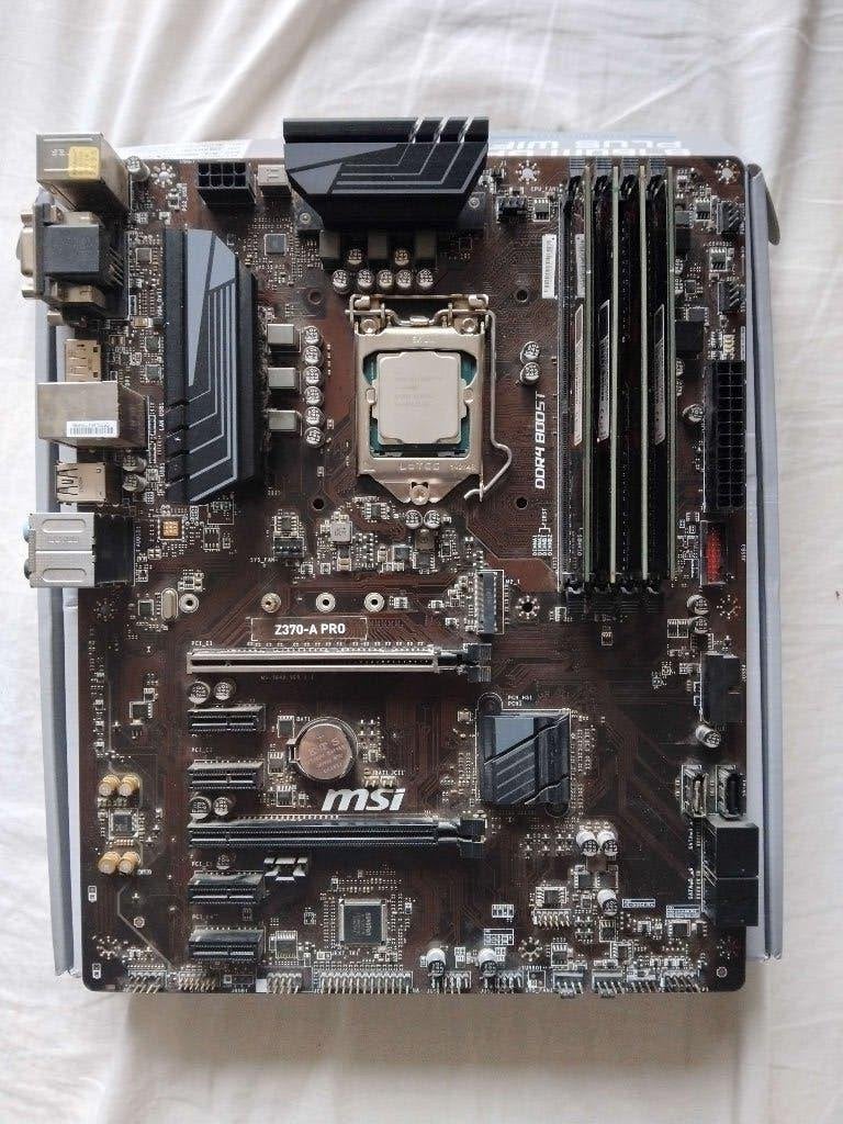 MSI Z370-A PRO + i7-8700K + 32 Go RAM DDR4, Computers en Software, Moederborden, Gebruikt, Verzenden, LGA 1151, DDR4