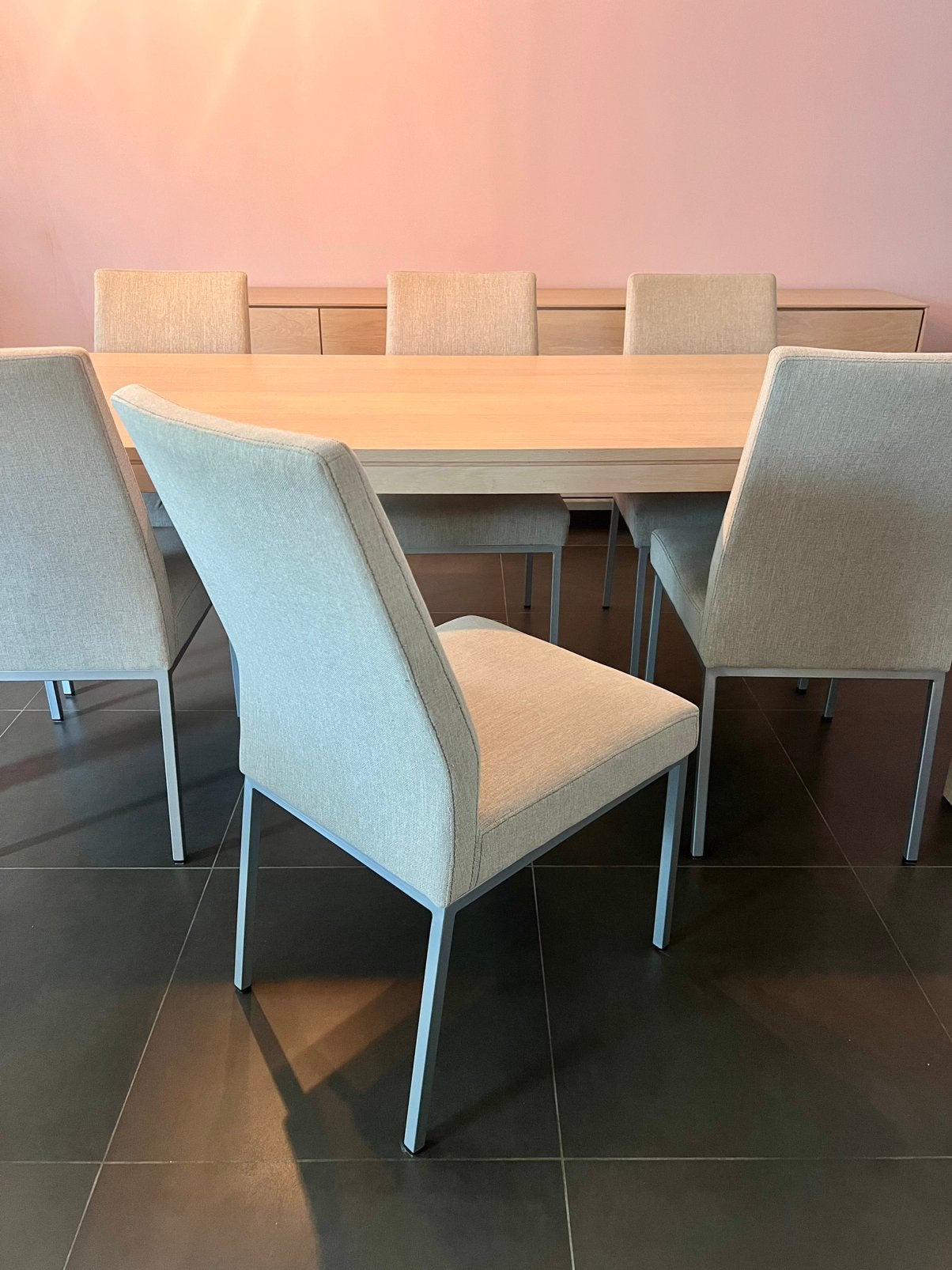 Modena eettafel + 6 stoelen, Huis en Inrichting, Ophalen, Zo goed als nieuw