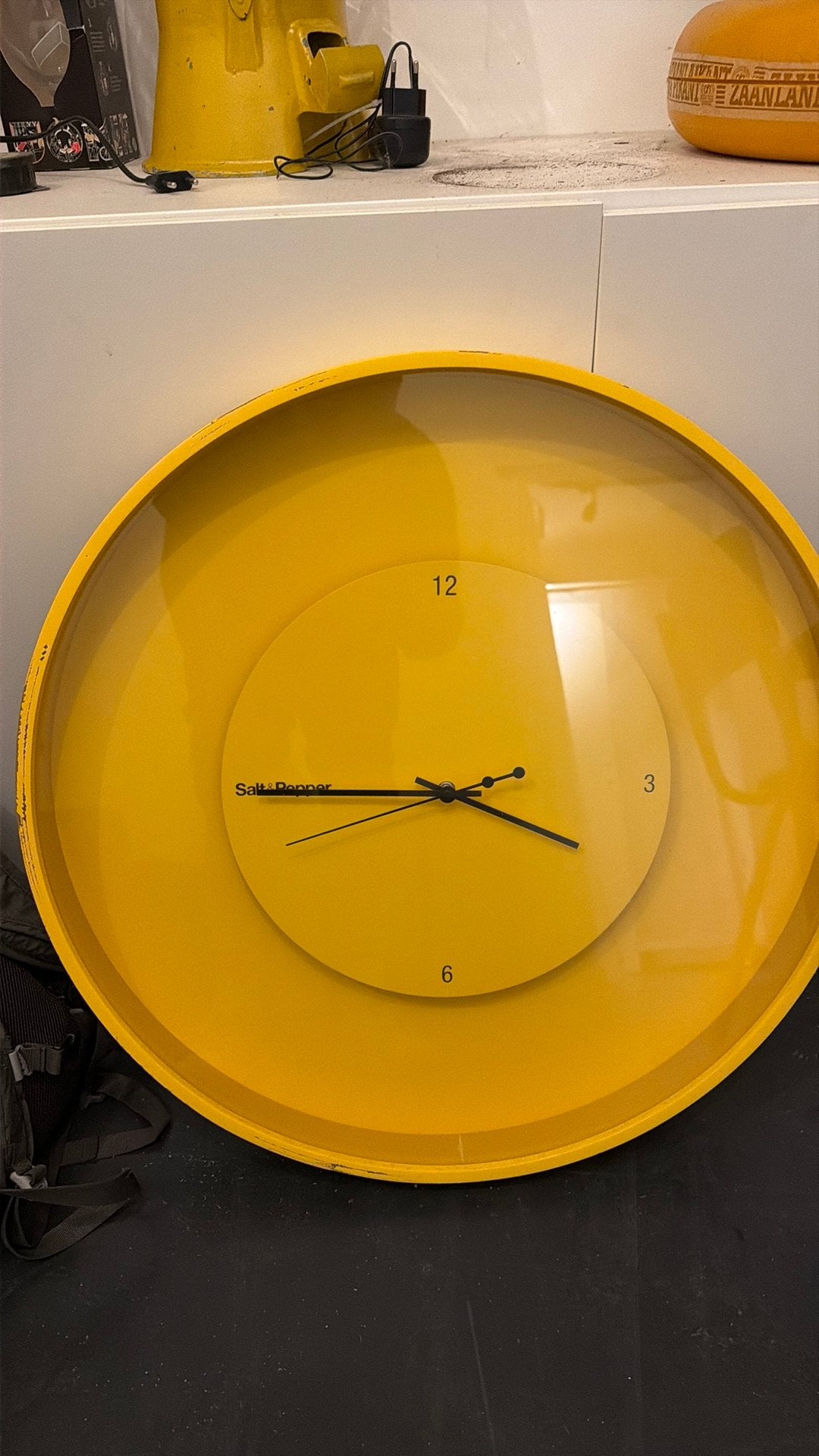 Salt and peper klok 60cm, Enlèvement, Utilisé, Horloge murale