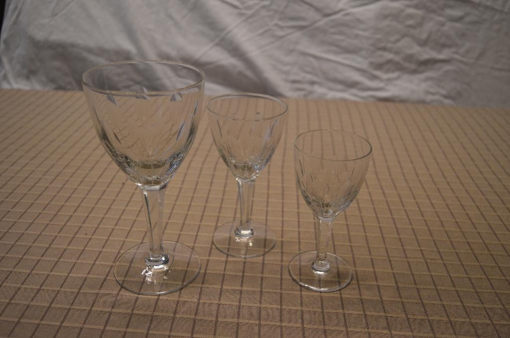 Glazen servies, Verzamelen, Glas en Drinkglazen, Ophalen, Gebruikt, Overige typen