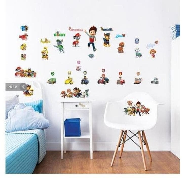 41 Paw Patrol Muurstickers - Walltastic, Enlèvement ou Envoi, Neuf, Éléments séparés, Décoration murale