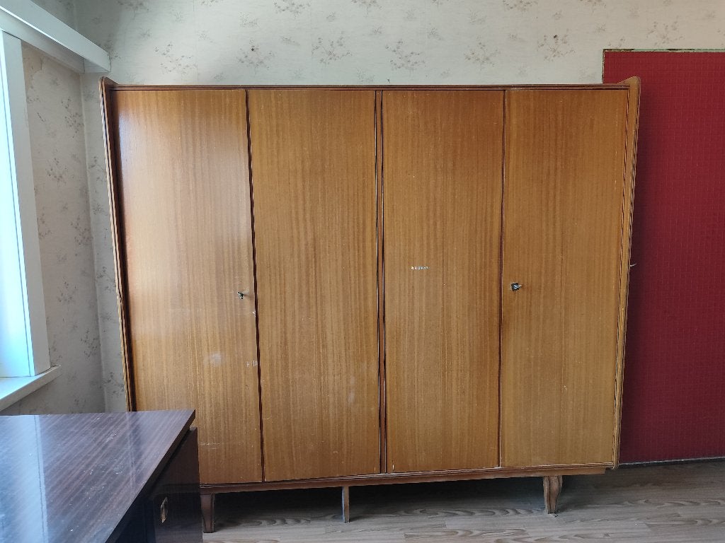 Vintage kledingkast, Huis en Inrichting, Ophalen, Met deur(en), Gebruikt, 200 cm of meer