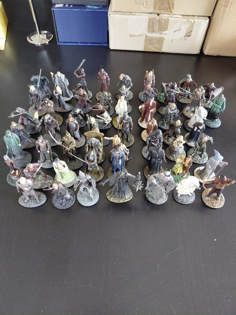 Lot 57 figurines Le Seigneur des Anneaux Eaglemoss, Collections, Enlèvement, Utilisé, Autres types