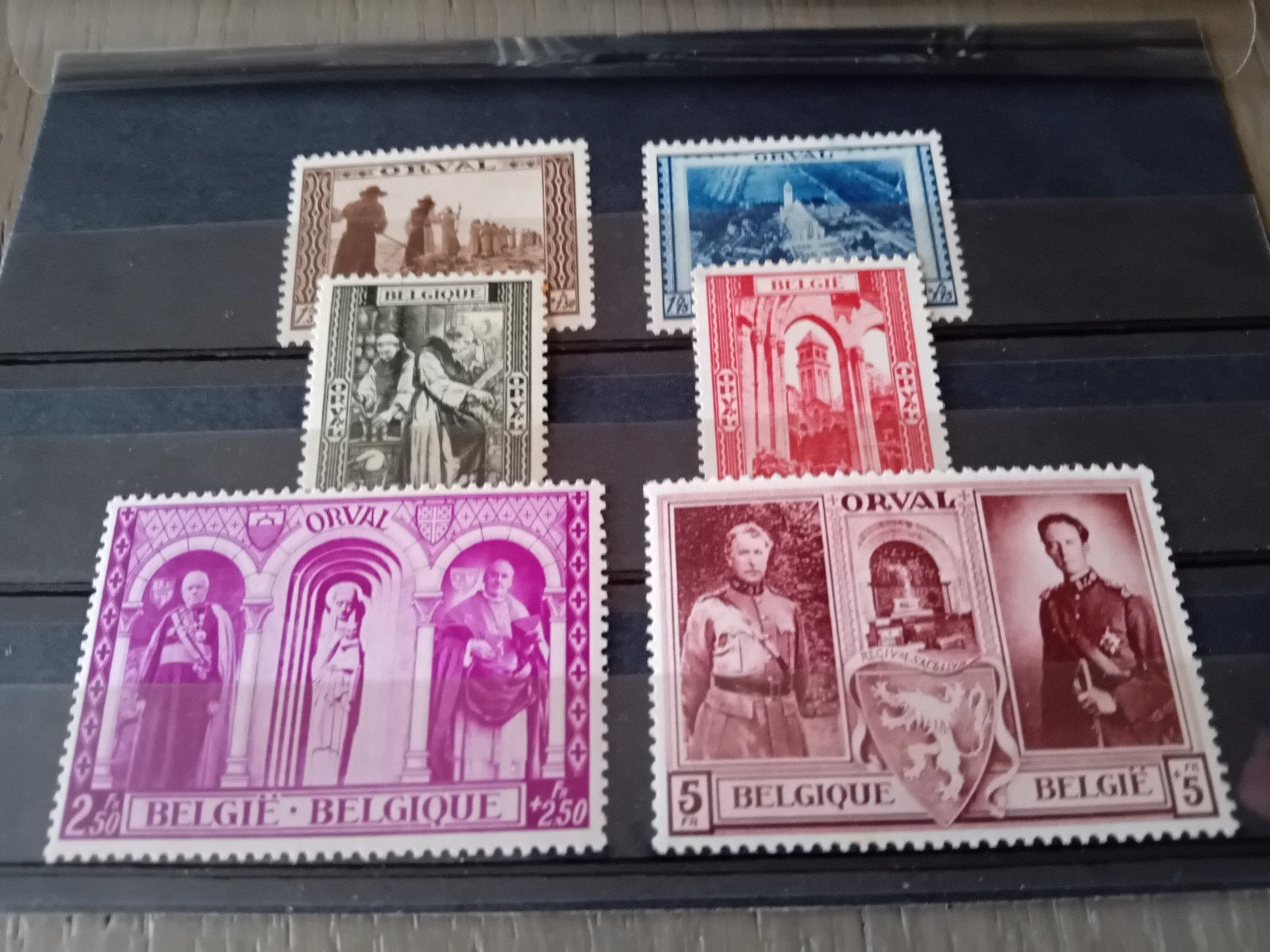 Timbres de Belgique n 513/518* lot 643B, Envoi, Neuf