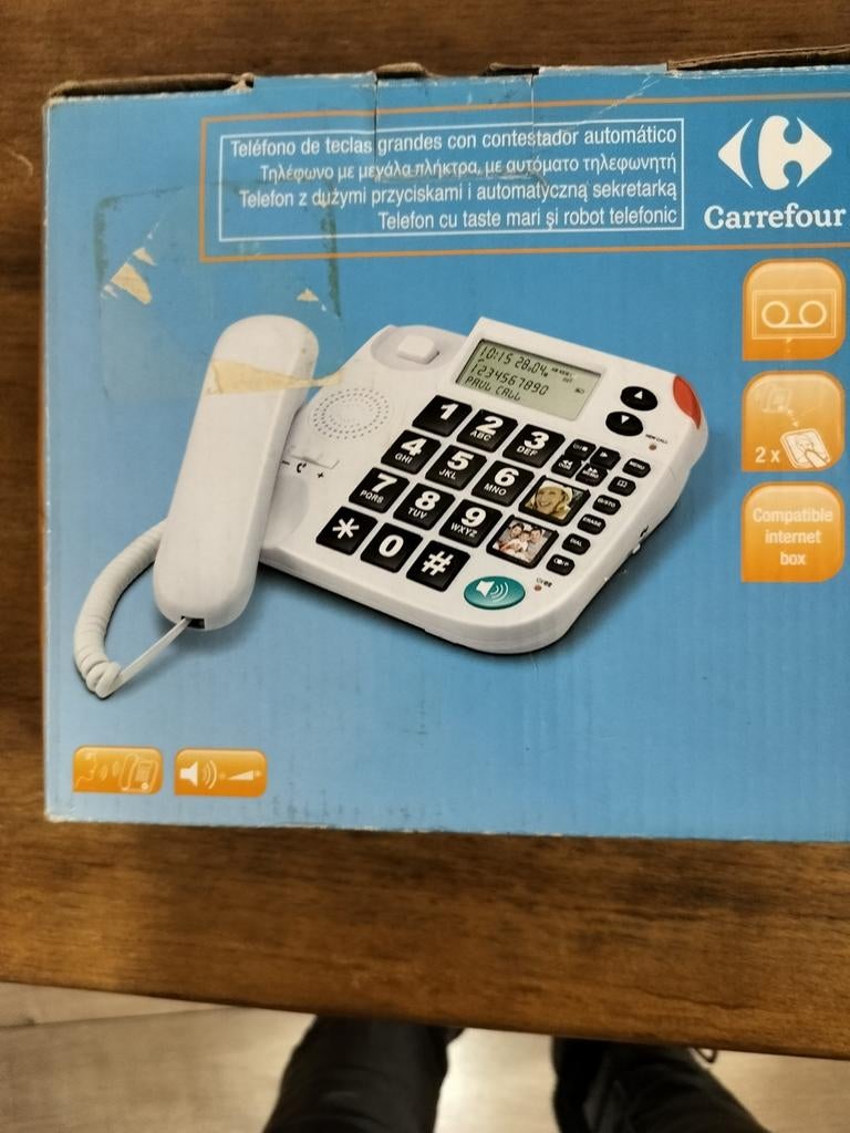 Téléphone grosses touches, Enlèvement