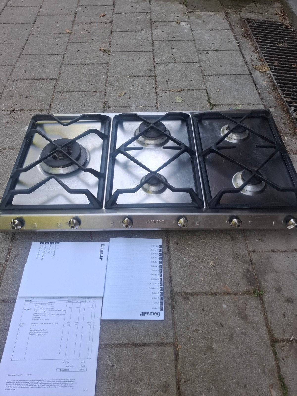 Smeg gasvuur 90cm SE97GXBE5, Ophalen, Inductie