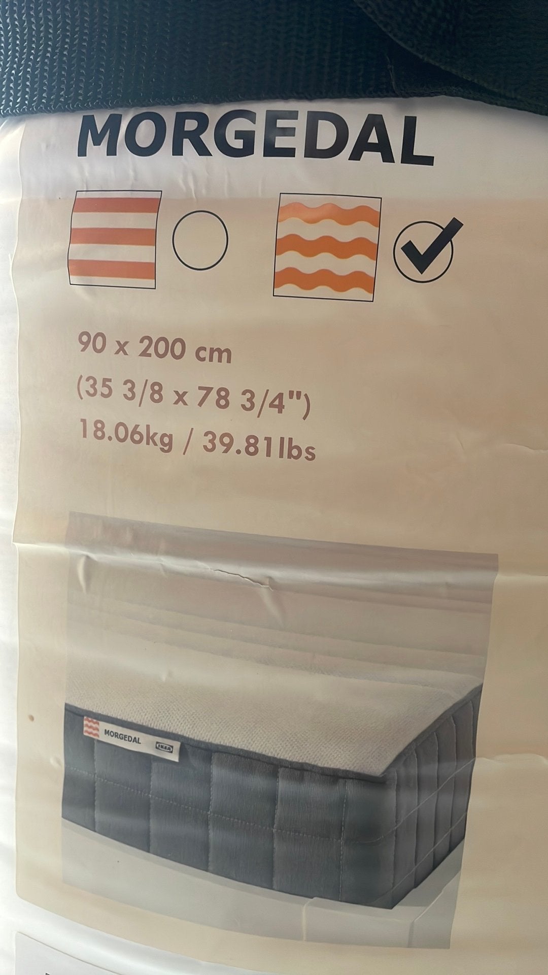 Matelas, Maison & Meubles, Neuf, 90 cm, Matelas, Une personne