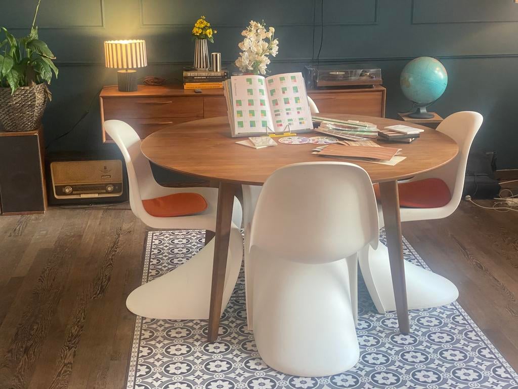 Verner Panton chairs  Vitra 4 stuks (Prijs per stuk), Ophalen, Kunststof, Wit, Design