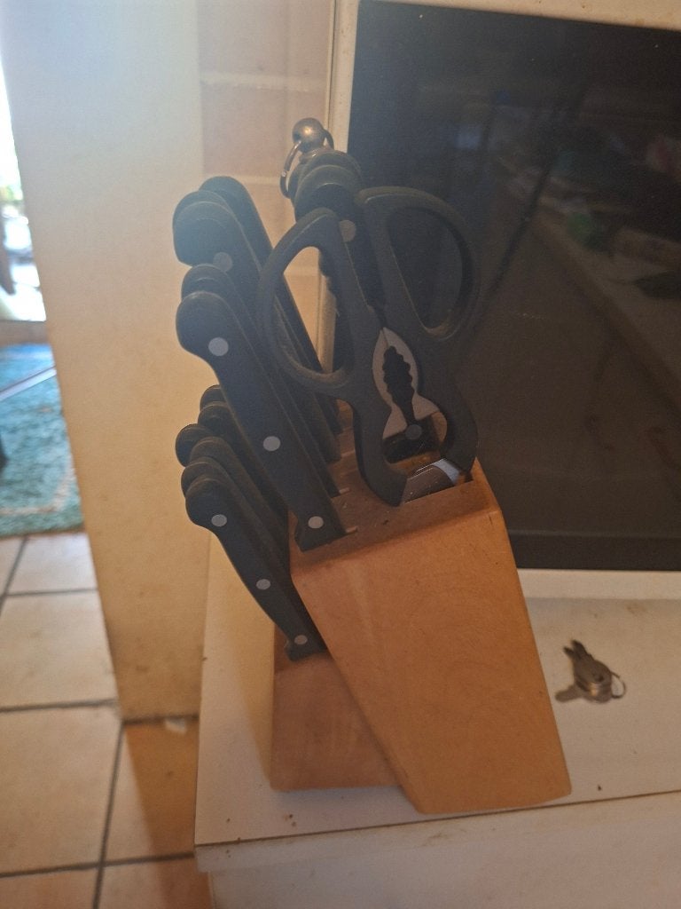 Set de couteaux, Enlèvement, Utilisé, Set de couteaux