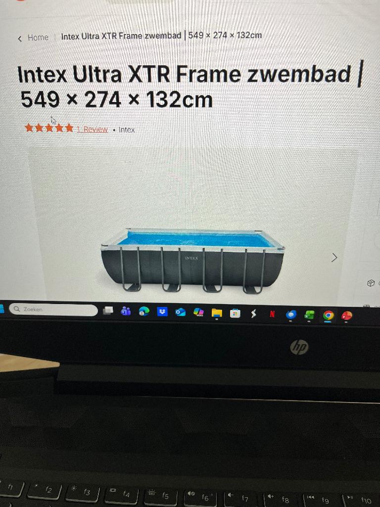 Intex xtr frame zwembad, Tuin en Terras, Gebruikt, 200 tot 300 cm, Rechthoekig, Ophalen