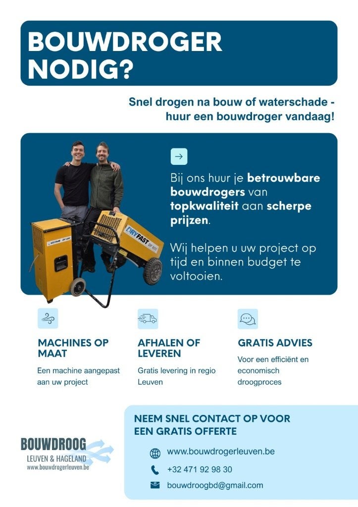 Bouwdroger DF800 te huur, Doe-het-zelf en Bouw, Ophalen of Verzenden, Gebruikt, Ventilator en Afzuiger