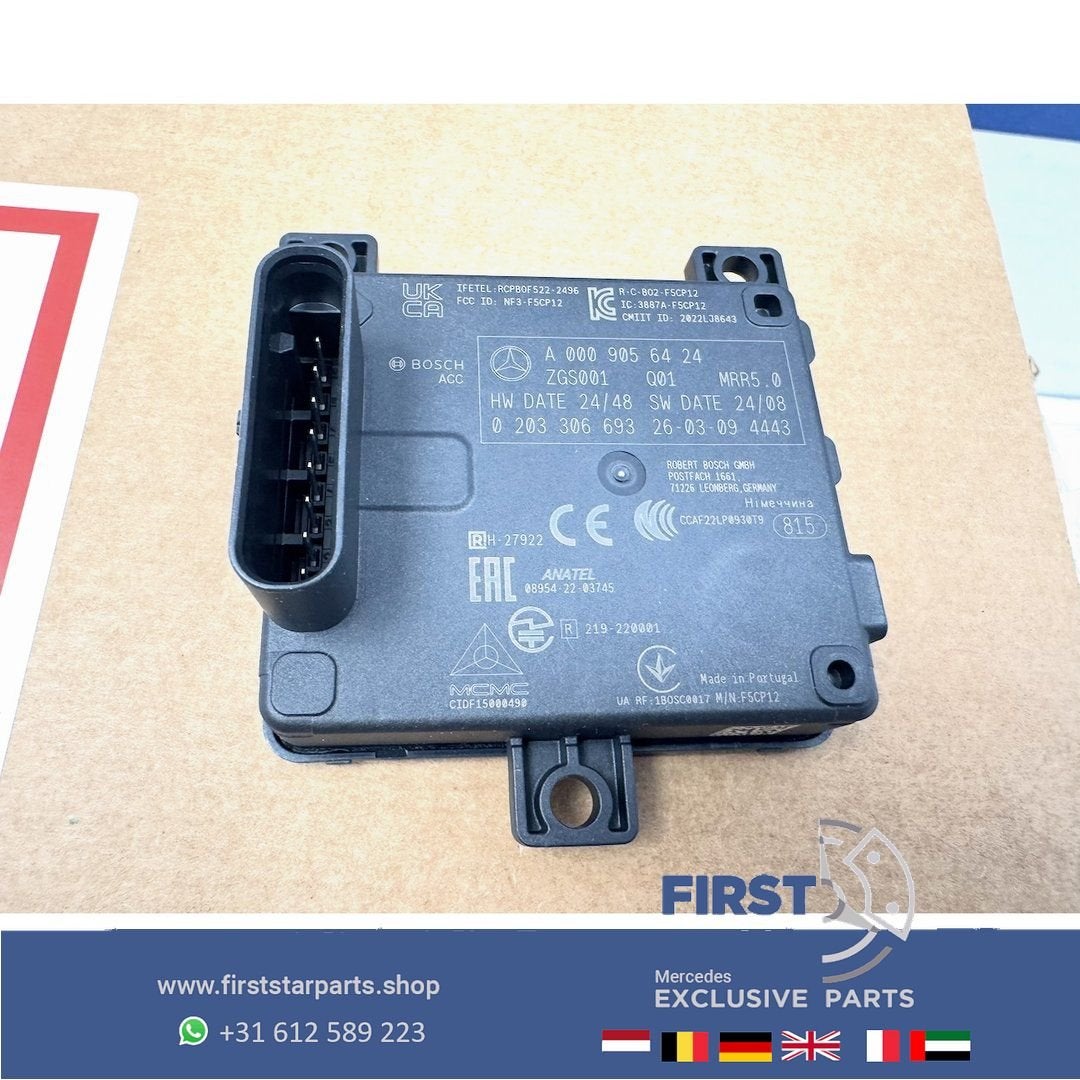 A0009056424 RADARSENSOR Mercedes W206 W290 W214 W254 W167 W2, Utilisé, -, -, Enlèvement ou Envoi