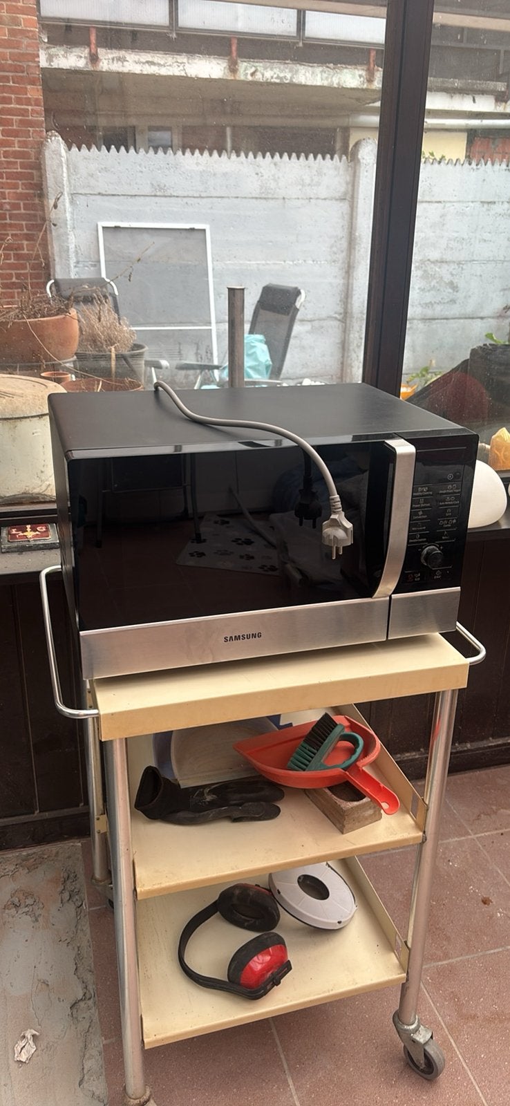 Samsung Combimicrogolfoven, Comme neuf, 45 à 60 cm, Gril, Enlèvement