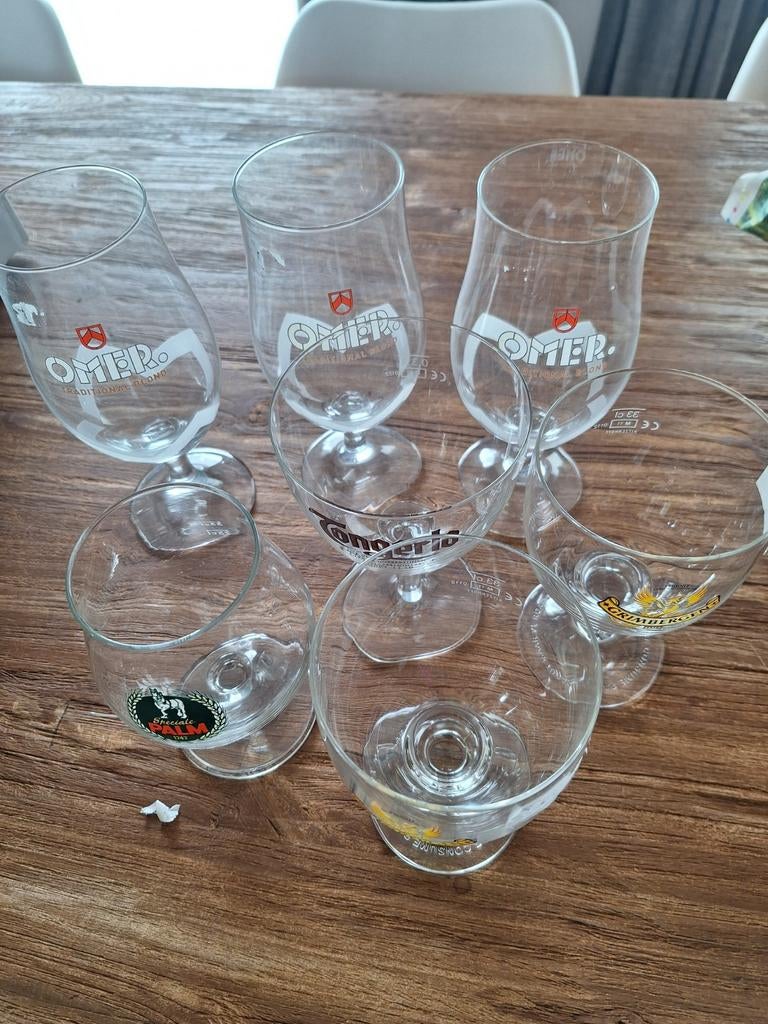 Set bierglazen kan appart., Verzamelen, Ophalen