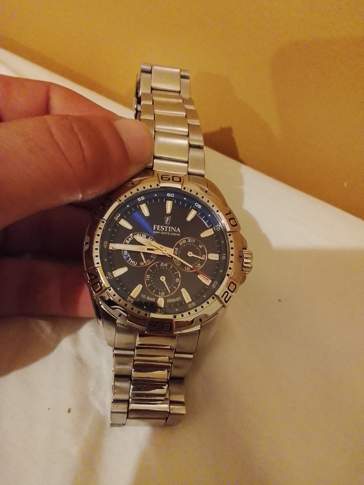 horloge, Staal, Polshorloge, Nieuw, Zilver