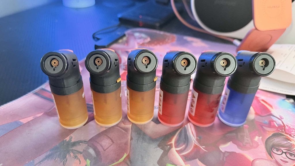 Mini chalumeau 5 eur pièce ou 25 euros les 6 - Neuf, Neuf, Enlèvement ou Envoi, Autres marques, Multicolore