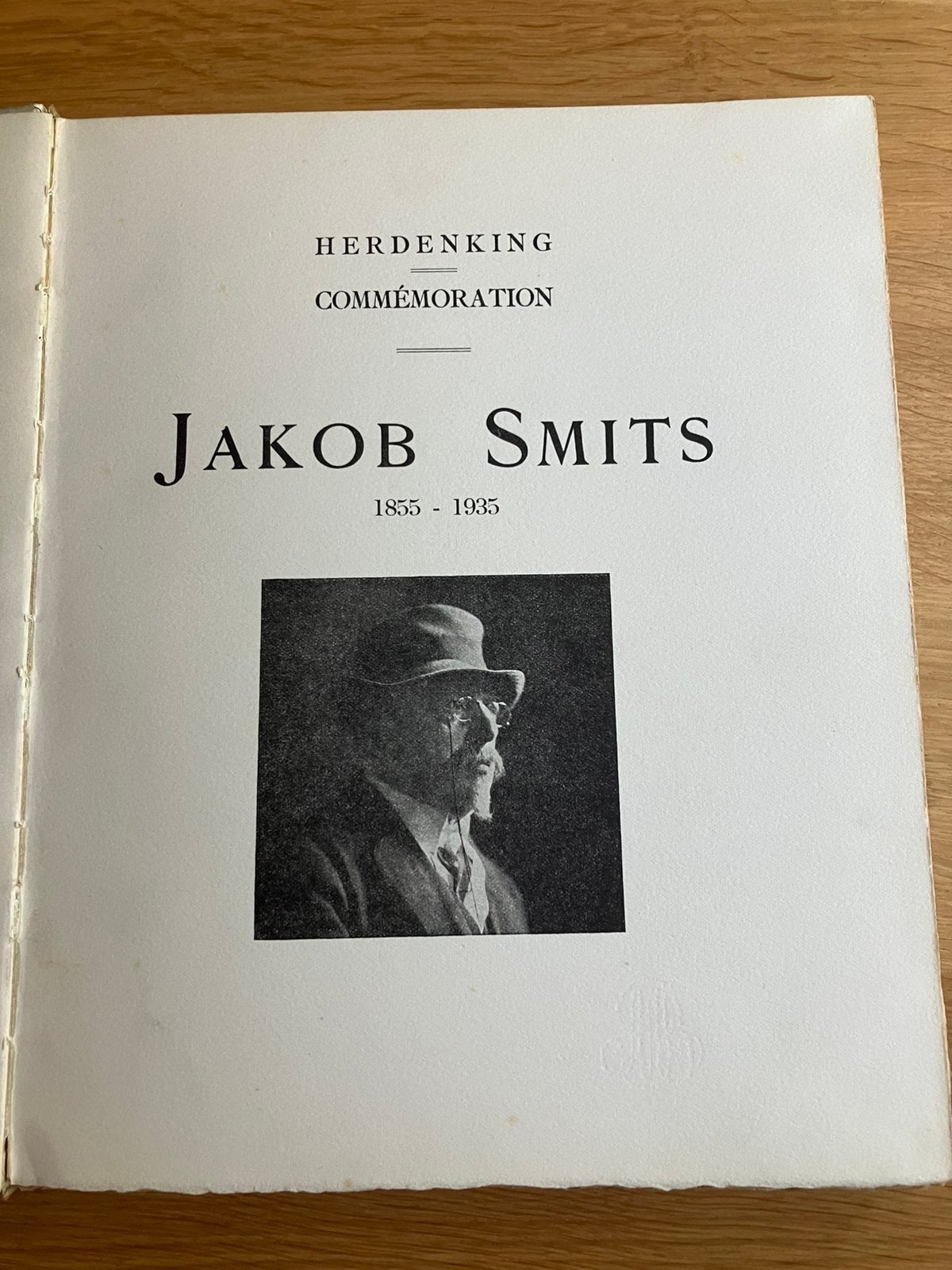 Jakob Smits 1855 - 1935 Herdenking nr 109 Commemoration, Ophalen of Verzenden
