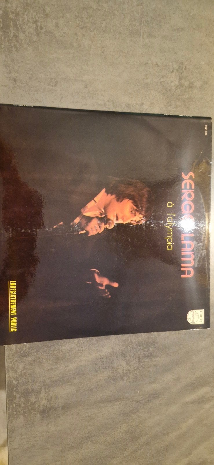 Serge Lama tijdens de Olympia vinyl 33-tour, Ophalen of Verzenden