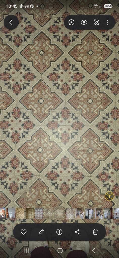 Antieke cementtegels, Ophalen