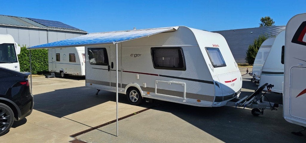 Dethleffs C’Go 475 , Caravans en Kamperen, Rondzit, Bedrijf, Lengtebed, Douche