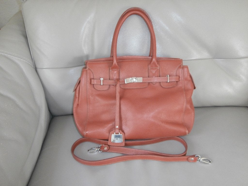 Sac à main + bandoulière en cuir Mazarin, Enlèvement ou Envoi, Utilisé, Sac à main