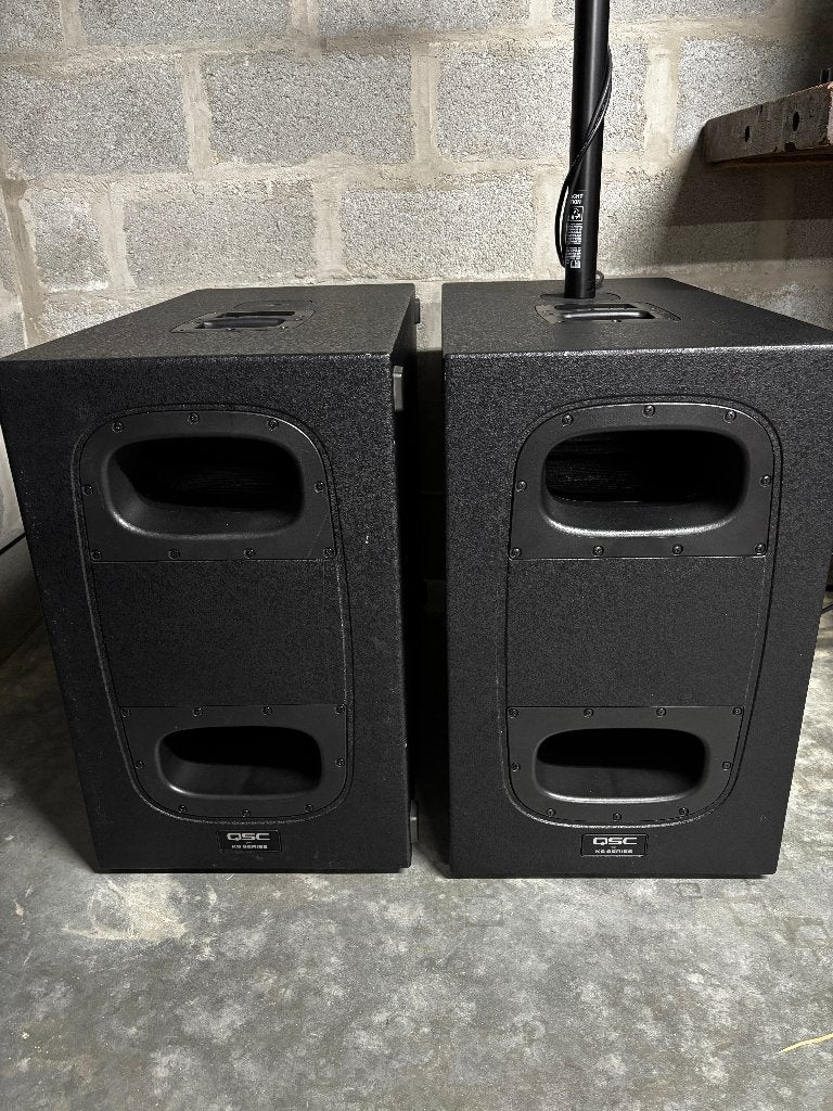 QSC KS212C Actieve Cardioïde Subwoofers, Ophalen, Zo goed als nieuw, 1000 watt of meer, P.A.