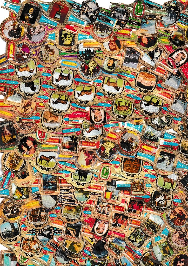lot de 1000 pièces d'anciens bracelets à cigares de Lugano, Collections, Enlèvement ou Envoi, Utilisé, Bagues de cigare