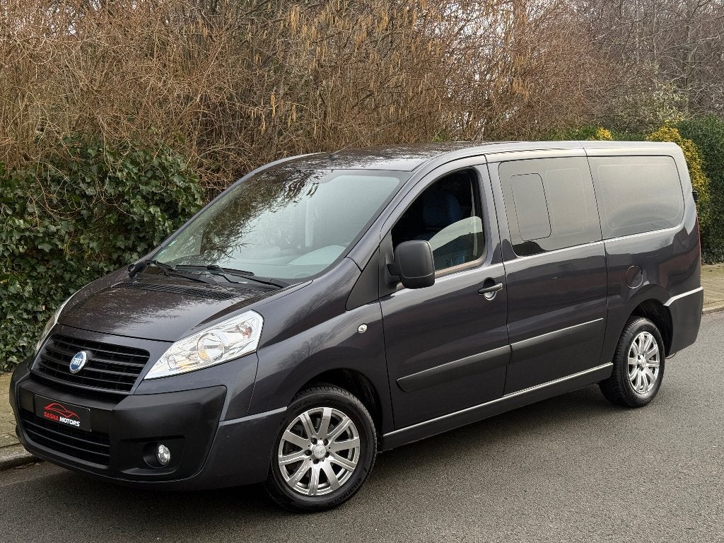 Fiat Scudo Dubbele-Cabine 2.0 JTD | Airco | 5-Zitplaatsen, Auto's, Bestelwagens en Lichte vracht, Stof, Zwart, Bedrijf, 5 deurs