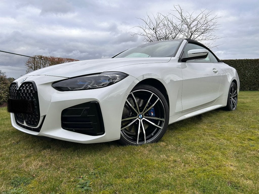 BMW M440i Xdrive, Auto's, Automaat, Cabriolet, Wit, Bruin