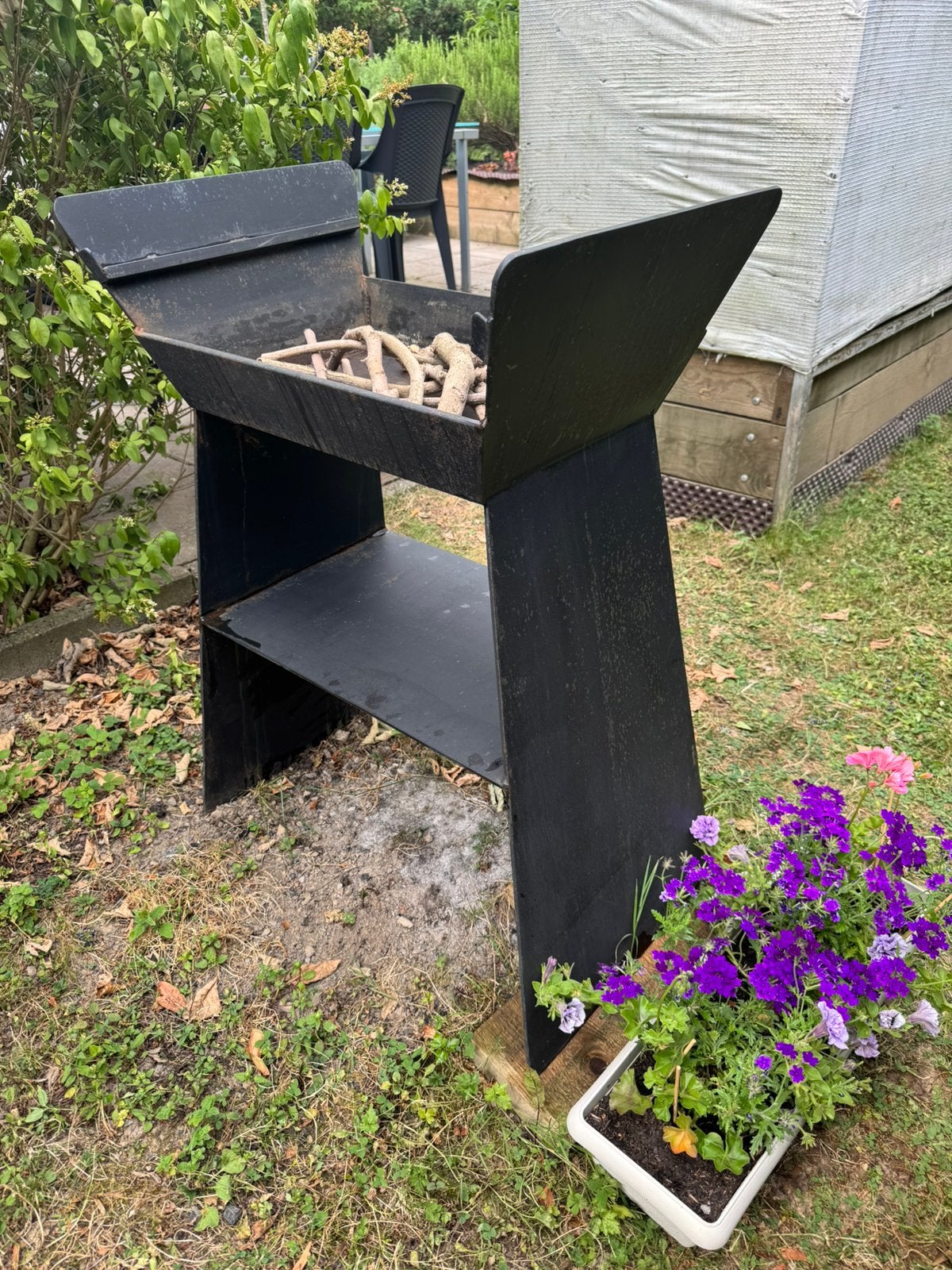 Barbecue op hout, Ophalen of Verzenden, Gebruikt