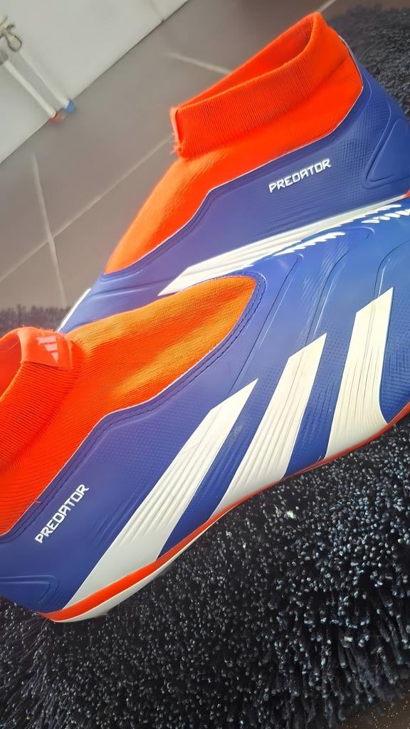 Adidas Predator Hybridfeel crampons bleu/orange – taille 42, Enlèvement ou Envoi, Ballon