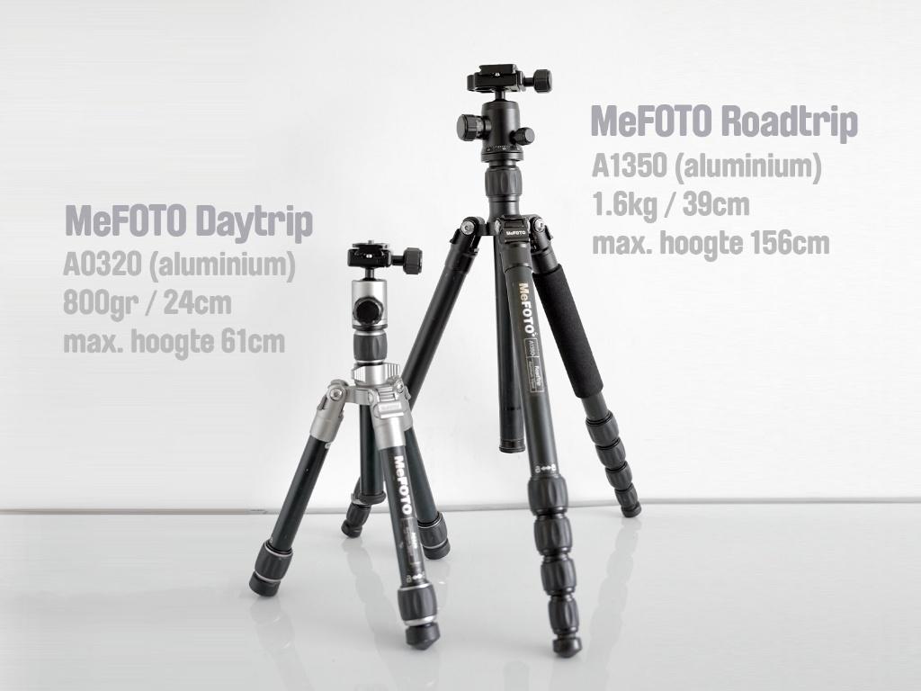 MeFOTO lichtgewicht foto statieven, Audio, Tv en Foto, Fotografie | Statieven en Balhoofden, Ophalen, Gebruikt