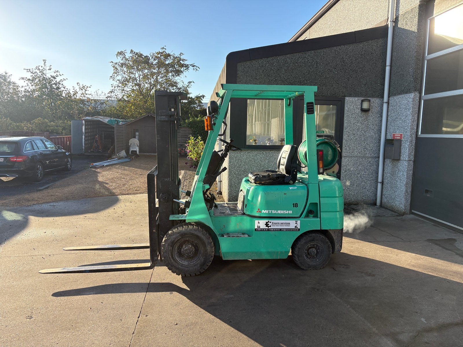 Heftruck Mitsubishi 1.8Ton gas, Ophalen of Verzenden