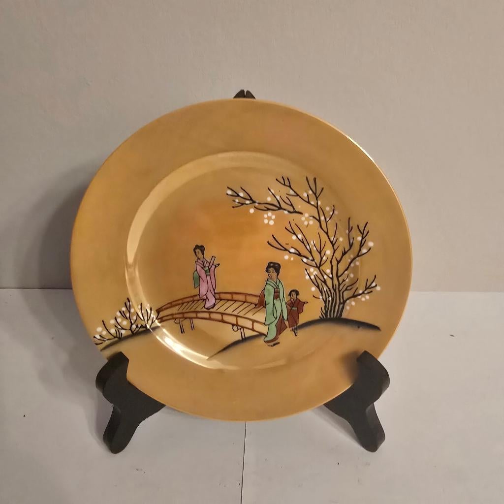 Theeservies Geisha Japan porselein 6 personen Antiek, Antiek en Kunst, Antiek | Porselein, Ophalen