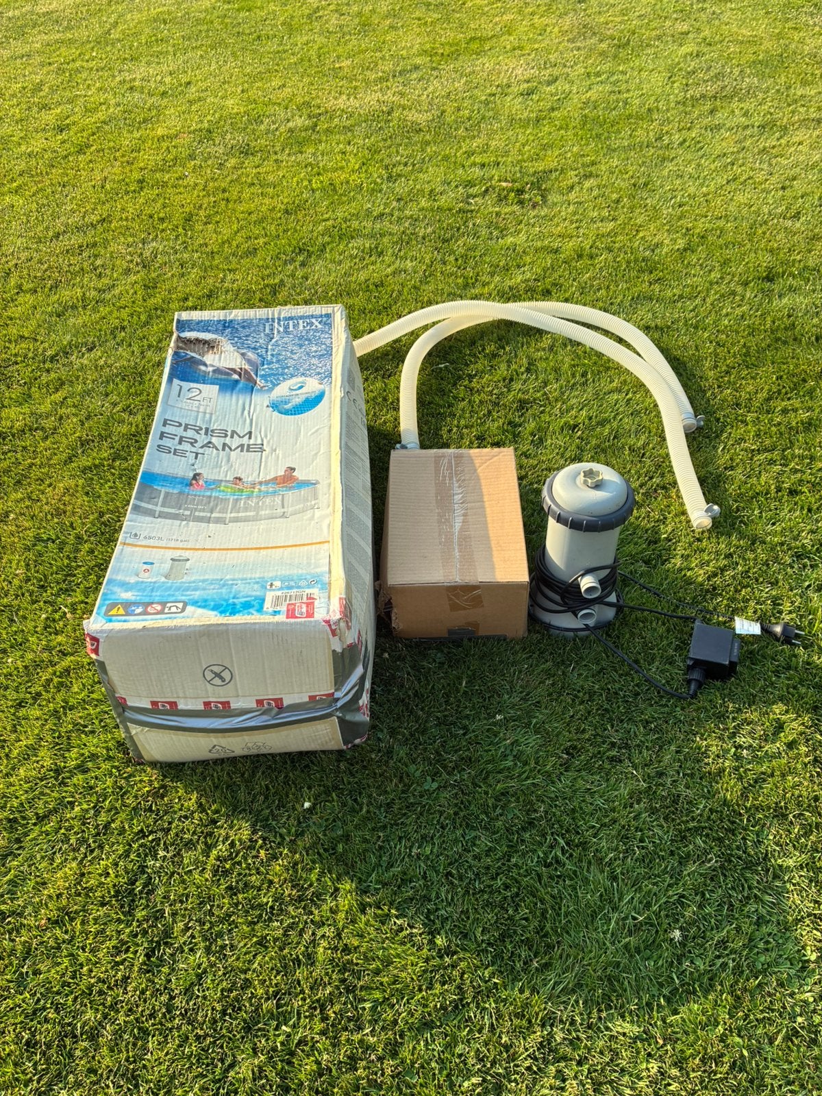 Opbouw zwembad Intex Prism 3,66m x 76cm, Ophalen, Gebruikt, Minder dan 80 cm, Rond