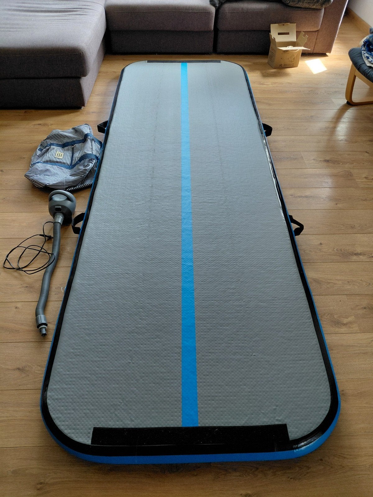 Air track 12 springs 3m x 1m, Sport en Fitness, Turnen, Ophalen, Gebruikt, Materiaal