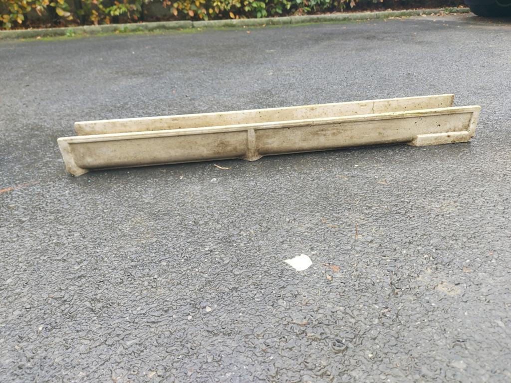5 canaux de drainage en pierre + grille galvanisée, Enlèvement