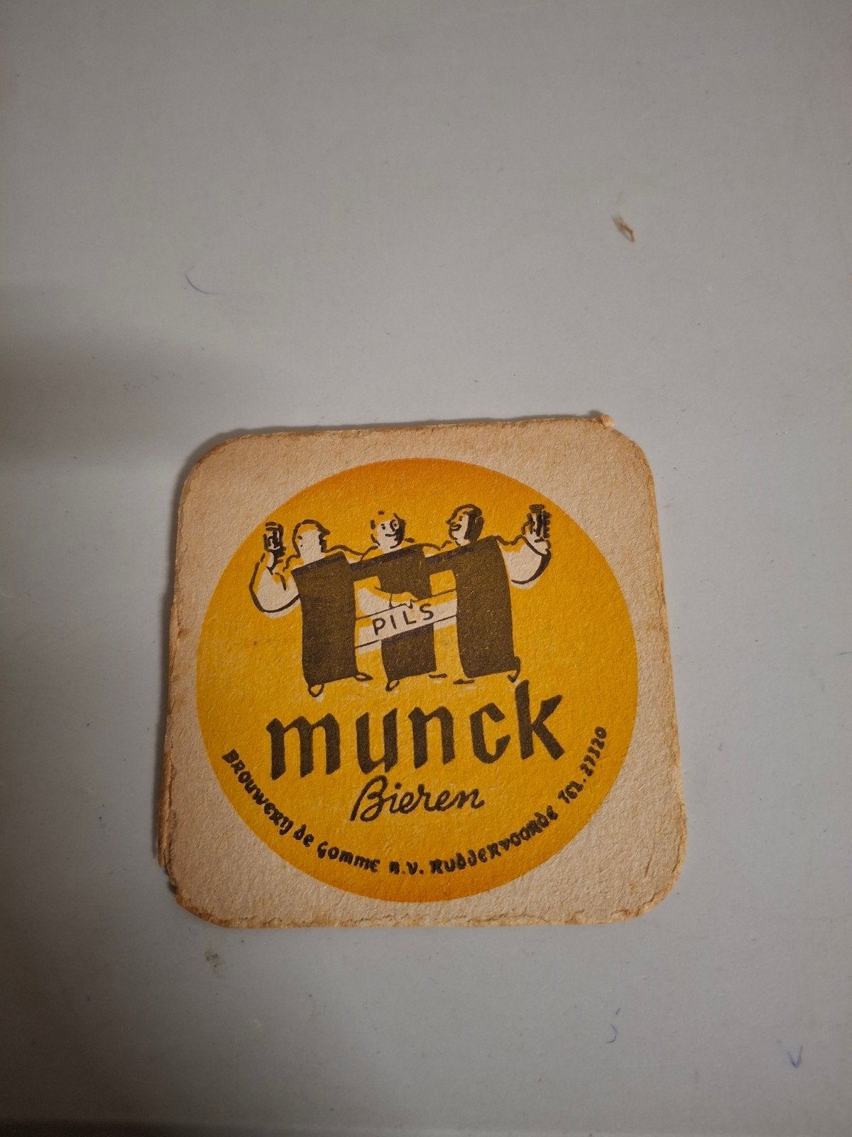 oud bierviltje munck bieren ruddervoorde, Verzamelen, Ophalen of Verzenden