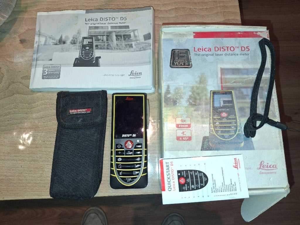 Leica DISTO D5 Laserafstandsmeter – 100% Complete Set, Enlèvement ou Envoi
