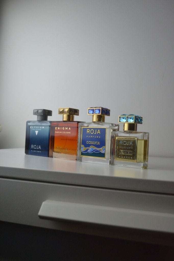 Roja Parfums – Elysium, Enigma, Oceania & Isola Blu, Ophalen, Gebruikt