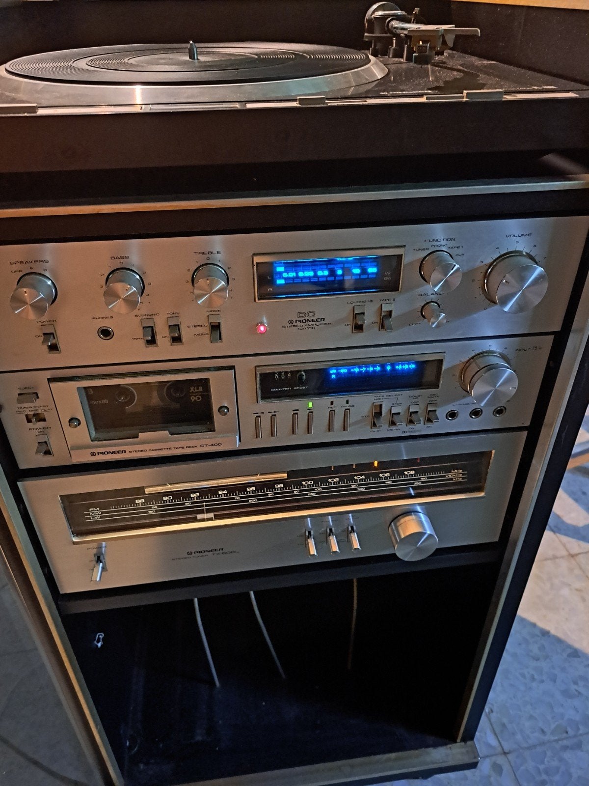 Chaîne hifi vintage pioneer, Enlèvement, Pioneer
