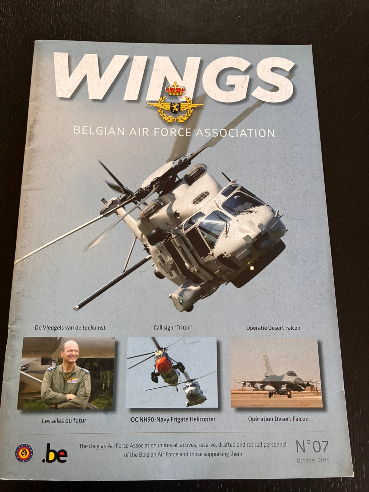 Belgische Luchtmacht magzine Wings nr 7, Collections, Enlèvement, Comme neuf