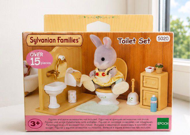 Sylvanian Families Toilet Set, Kinderen en Baby's, Ophalen, Gebruikt, Accessoires