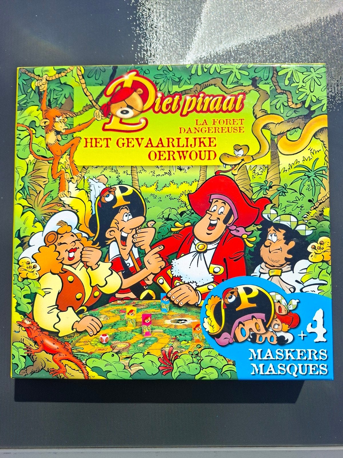 Piet Piraat, het gevaarlijke oerwoud gezelschapsspel, Hobby en Vrije tijd, Drie of vier spelers, Ophalen, Zo goed als nieuw, Ravensburger