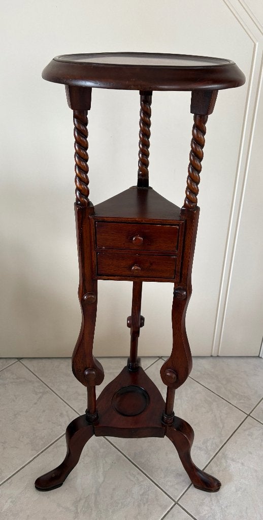 Mahonie Victoriaanse wijntafel piëdestal, Ophalen