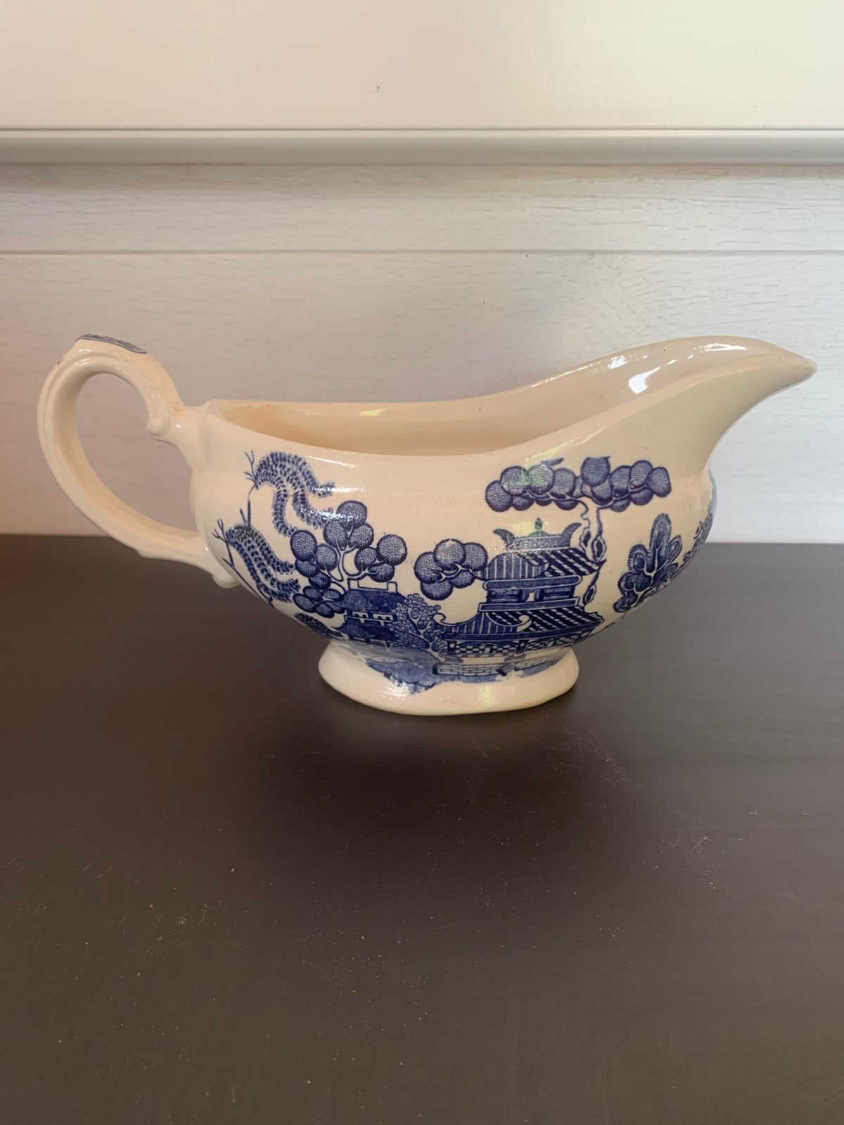Vintage blue willow sauskom, Ophalen