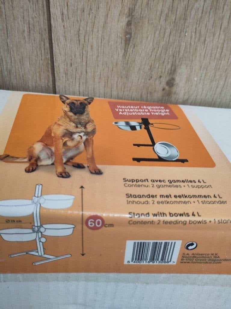 Porte-gamelles à hauteur ajustable pour grand chien, Animaux & Accessoires, Enlèvement, Ajustable, Utilisé