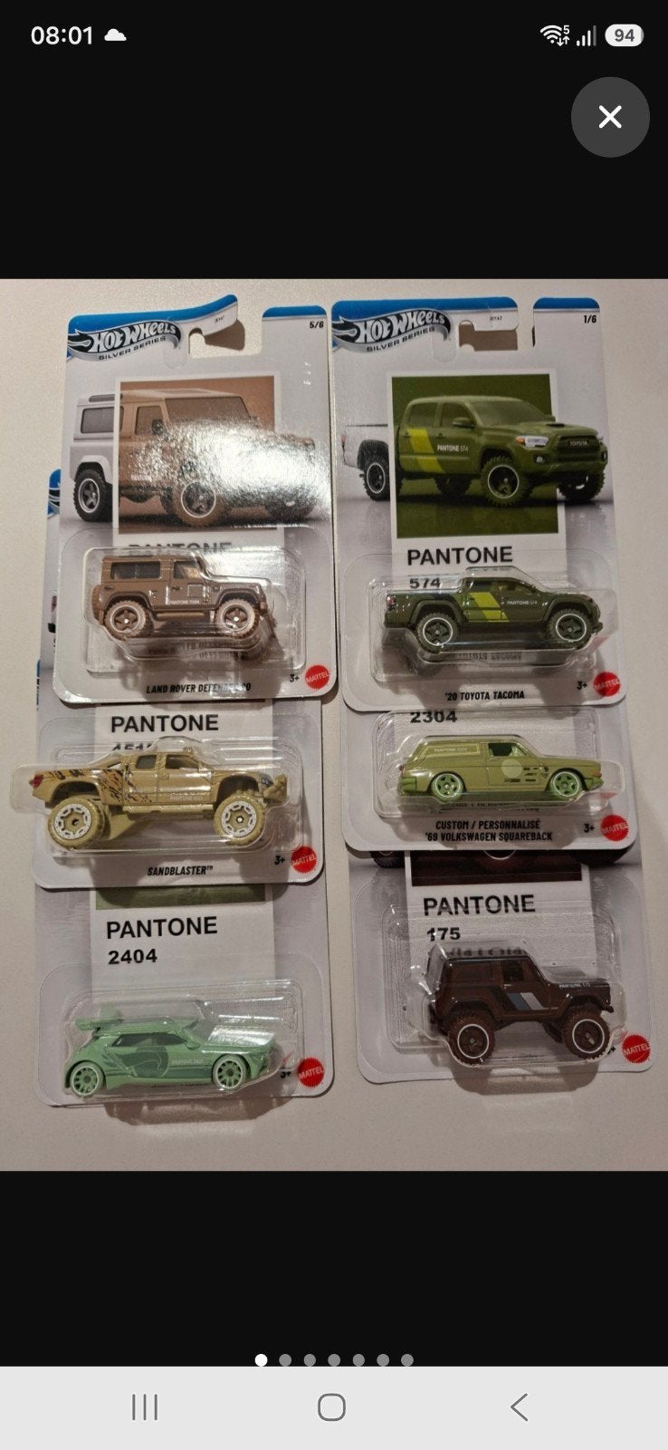 Kit complet Hot Wheels Pantone, Enlèvement ou Envoi, Neuf, Voiture