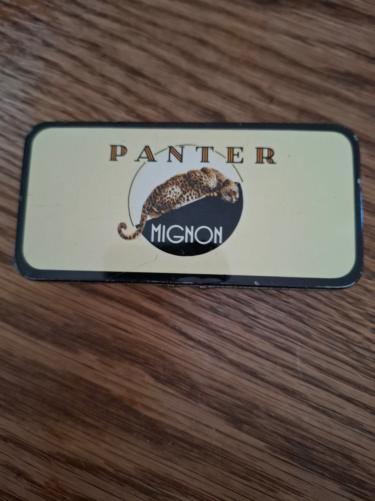 Vintage Panter Mignon sigarenblik–Nostalgisch verzamelobject, Ophalen