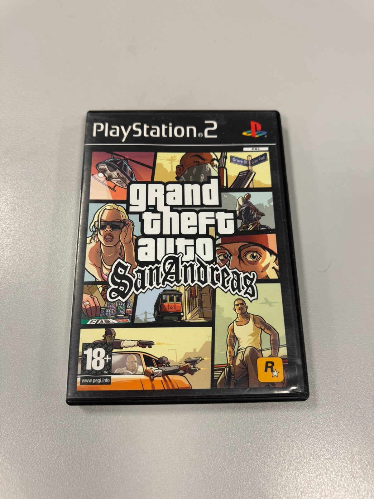 Grand Theft Auto: San Andreas (PS2) Compleet met poster PAL, Envoi, Comme neuf